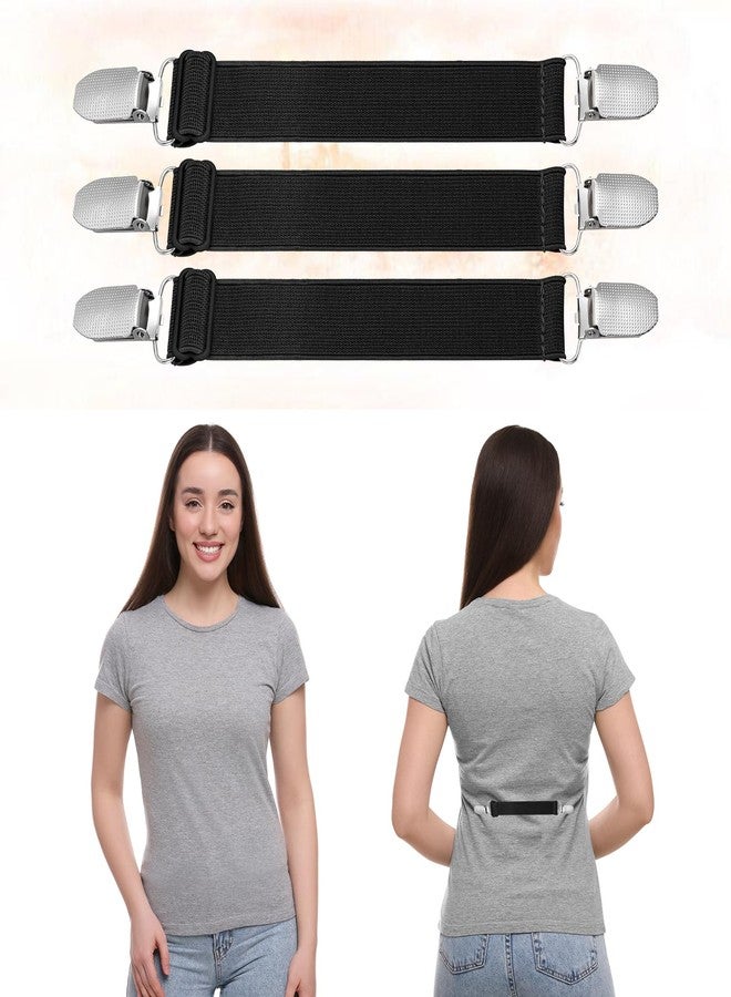 مجموعة Gtziqa المكونة من 6 قطع لتضييق خصر البنطلون، مشابك لتضييق الخصر، مشابك لتضييق الملابس، مشابك لتضييق الظهر، حزام قابل للتعديل، حزام مطاطي لتضييق الخصر، مشابك ملابس متعددة الوظائف للنساء والرجال (أسود) - Image 3